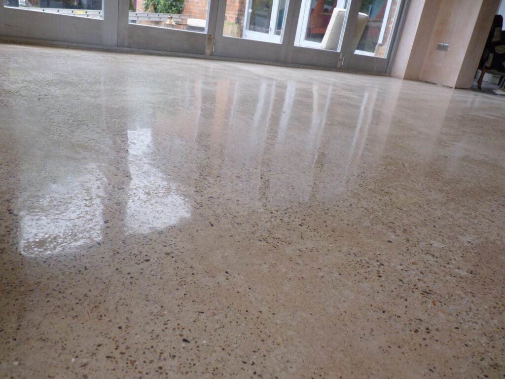 polished concrete floor